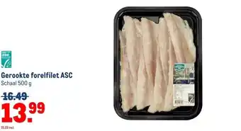 Makro Gerookte forelfilet ASC aanbieding