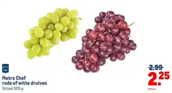 Makro Metro Chef rode of witte druiven aanbieding