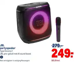Makro JBL partyspeaker aanbieding