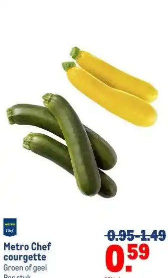 Makro Metro Chef courgette aanbieding