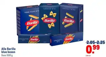 Makro Alle Barilla blue boxen aanbieding