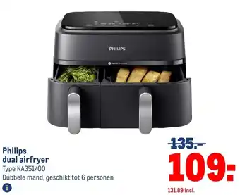 Makro Philips dual airfryer aanbieding