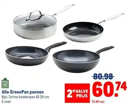 Makro Alle GreenPan pannen aanbieding
