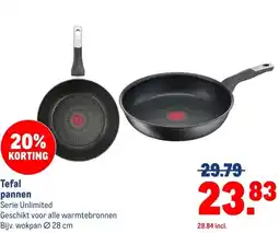 Makro Tefal pannen aanbieding