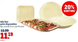 Makro Alle Sier palm disposables aanbieding