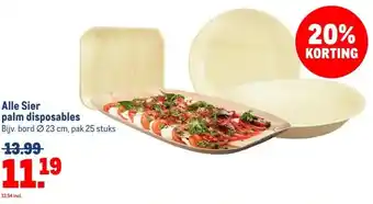 Makro Alle Sier palm disposables aanbieding