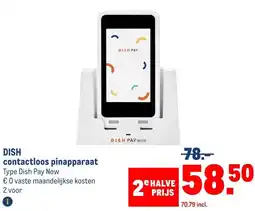 Makro DISH contactloos pinapparaat aanbieding