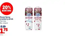 Makro Ocean Spray cranberry drink aanbieding