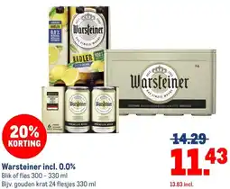 Makro Warsteiner incl. 0.0% aanbieding
