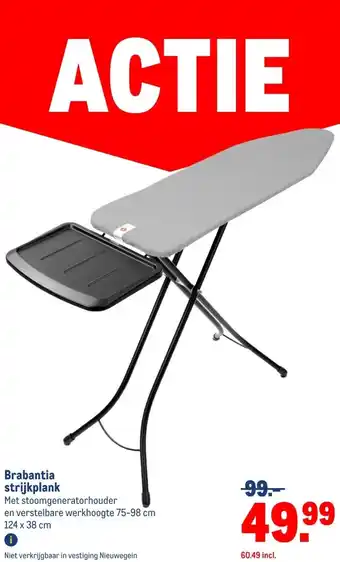 Makro Brabantia strijkplank aanbieding