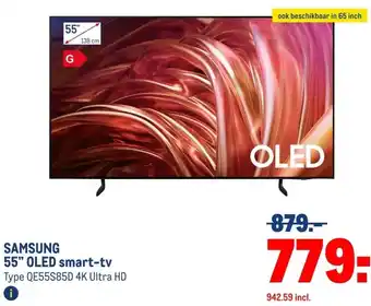 Makro SAMSUNG 55 OLED smart-tv aanbieding