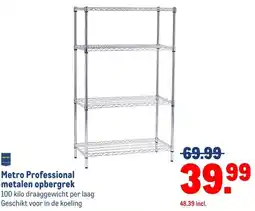 Makro Metro Professional metalen opbergrek aanbieding
