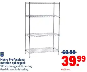 Makro Metro Professional metalen opbergrek aanbieding