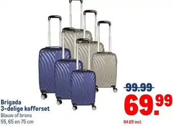 Makro Brigada 3-delige kofferset aanbieding