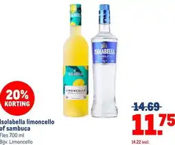 Makro Isolabella limoncello of sambuca aanbieding