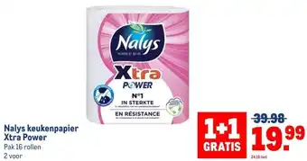 Makro Nalys keukenpapierXtra Power aanbieding