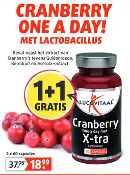 Lucovitaal CRANBERRY ONE A DAY! aanbieding