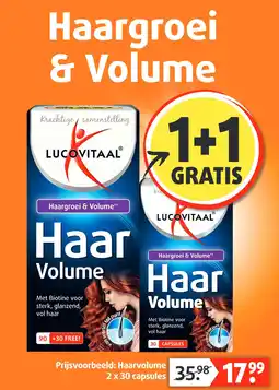 Lucovitaal Haargroei & Volume aanbieding