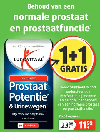 Lucovitaal Prostaat Potentie & Urinewegen aanbieding
