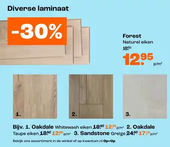 Kwantum Diverse laminaat aanbieding