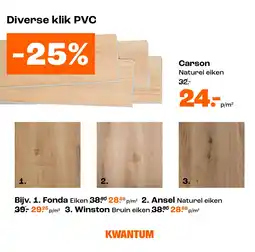 Kwantum Diverse klik PVC aanbieding