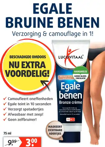 Lucovitaal EGALE BRUINE BENEN aanbieding