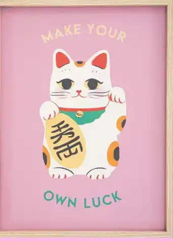 Kwantum Poster Lucky Cat 40x60 cm aanbieding