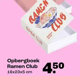 Kwantum Opbergboek Ramen Club aanbieding