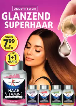 Lucovitaal Leave-in serum GLANZEND SUPERHAAR aanbieding