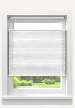 Kwantum Dubbel plissé Jikke Wit, lichtdoorlatend aanbieding