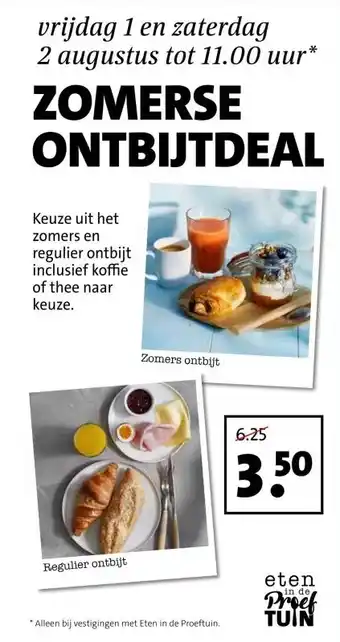 Intratuin ZOMERSE ONTBIJTDEAL aanbieding