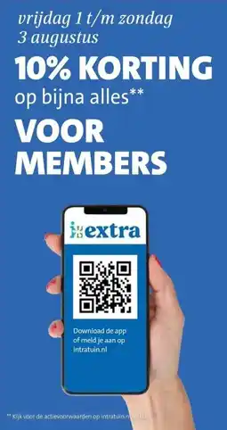 Intratuin 10% KORTING op bijna alles voor members aanbieding