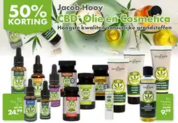 Gezond & Wel Jacob Hooy CBD Olie en Cosmetica aanbieding