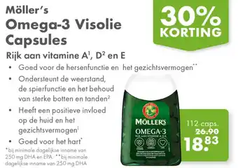 Gezond & Wel Möller's Omega-3 Visolie Capsules aanbieding
