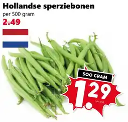 CoopCompact Hollandse sperziebonen aanbieding