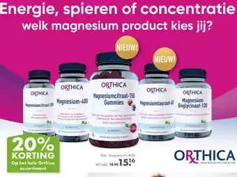 Gezond & Wel Op het hele Orthica assortiment aanbieding