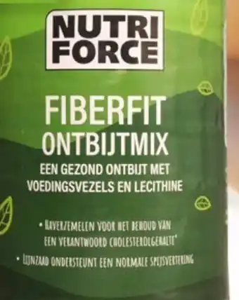 Gezond & Wel Nutriforce Fiberfit Ontbijtmix aanbieding