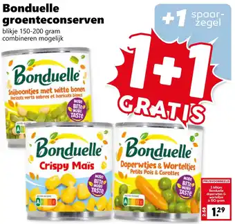 CoopCompact Bonduelle groenteconserven aanbieding