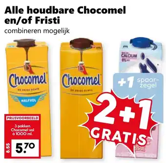 CoopCompact Alle houdbare Chocomel en/of Fristi aanbieding