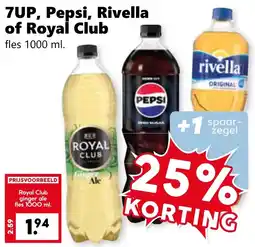 CoopCompact 7UP, Pepsi, Rivella of Royal Club aanbieding