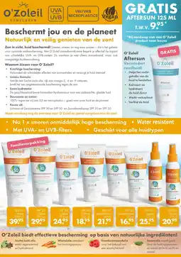 Gezond & Wel O'Zoleil SUNSCREEN aanbieding