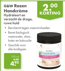 Gezond & Wel G&W Rozen Handcrème aanbieding