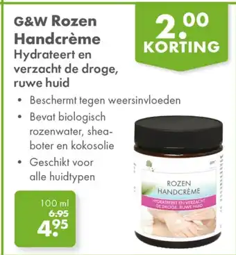 Gezond & Wel G&W Rozen Handcrème aanbieding