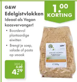 Gezond & Wel G&W Edelgistvlokken aanbieding