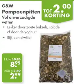 Gezond & Wel G&W Pompoenpitten aanbieding