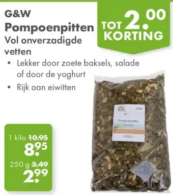 Gezond & Wel G&W Pompoenpitten aanbieding