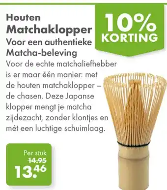 Gezond & Wel Houten Matchaklopper aanbieding