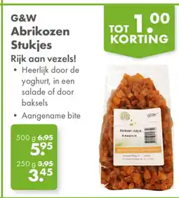 Gezond & Wel G&W Abrikozen Stukjes aanbieding
