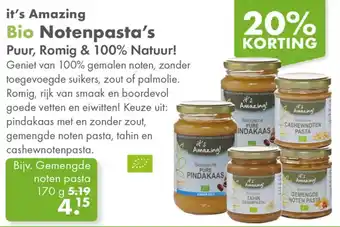 Gezond & Wel it's Amazing Bio Notenpasta's aanbieding
