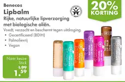 Gezond & Wel Benecos Lipbalm aanbieding